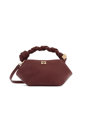 Bou mini Ostrich bag Brick Red C2100009 Ganni 